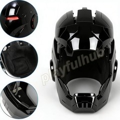 Autoking Iron Man Mk5 Black 1:1 Helmet Wearable Voice-control Mask Cosplay Gift