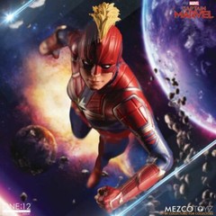 Mezco Toyz Captain Marvel Superhero Comics One:12 Collective Action Figure 76670