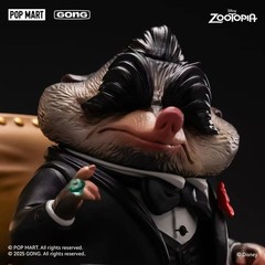 Original GONG Zootopia MR.BIG Kiss The Ring Cartoon Action Figure Model Toys Hot