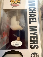 Funko Pop! Movies 4 Michael Myers Halloween (5autos)Signed JSA TT83064