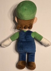 Super Mario Bros Jumbo Size Luigi Plush Doll Figure Stuffed Animal Toy 15″ VG