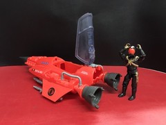 GI Joe 1988 Stellar Stiletto Airplane Jet W/ Figure & Blueprint manual CLEAN