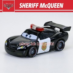 Disney Pixar Cars Sheriff Lightning McQueen Police Diecast 1:55 Metal Car Toy