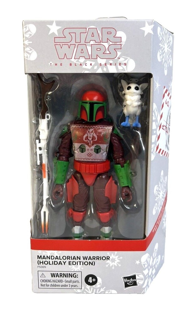 Star Wars the Black Series Mandalorian Warrior Holiday Edition 2022 NIB