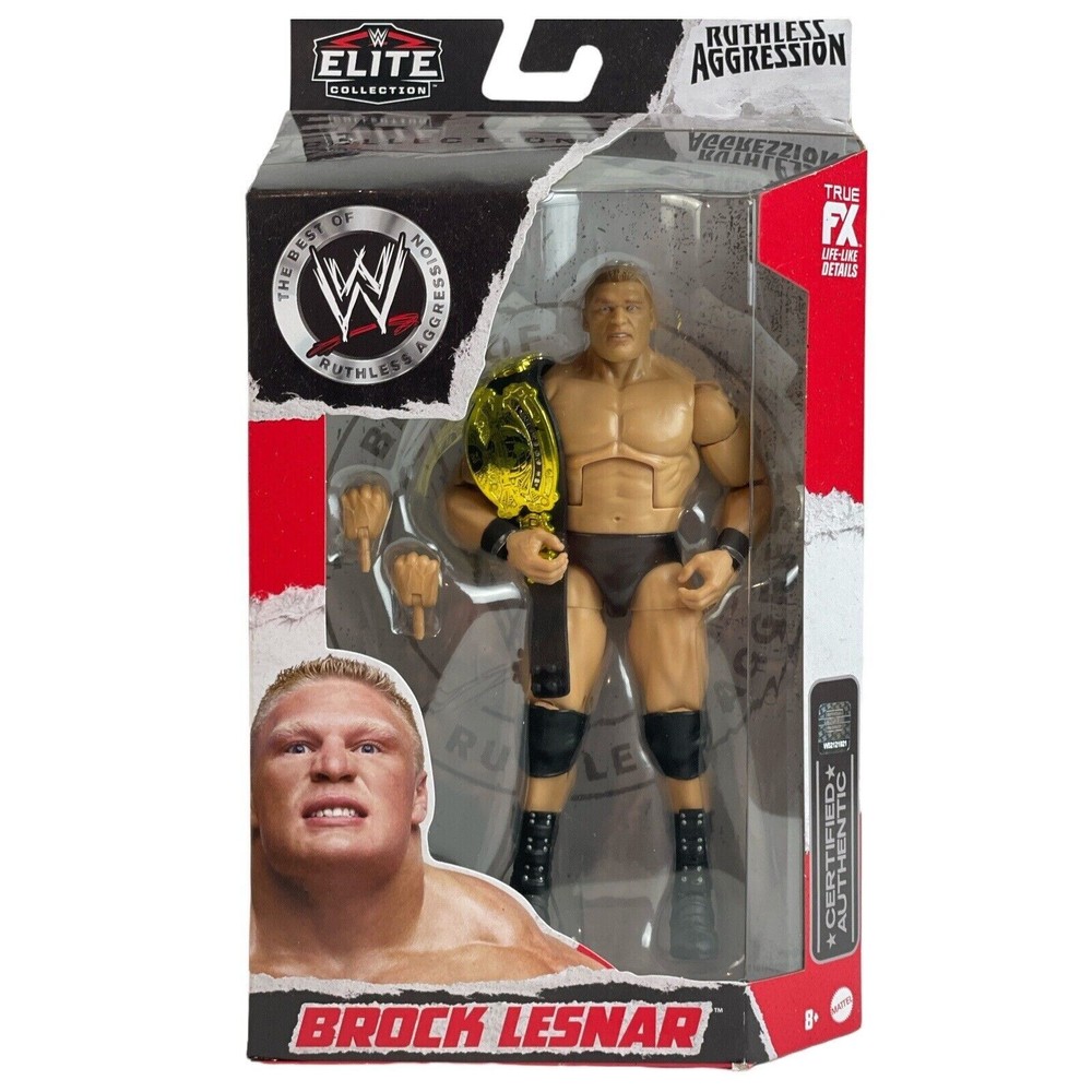 WWE Elite Ruthless Aggression Brock Lesnar Mattel 6″ Inch Wrestling Figure 2022