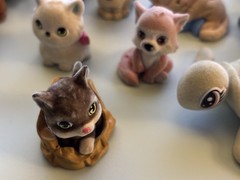 Kitty Puppy Zoo In My Pocket Assorted 34 Flocked Figures Used