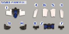 Go Better studio GB1046 upgrade kit for Bumblebee SS83 Soundwave,in stock!