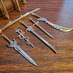 Miniature Swords For Action Figures- METAL ~ 10 Pieces ~ 2-4 Inch Blades