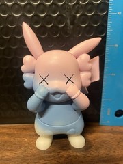 Anime Kaws Figure: Pink/Blue/White Pokemon Pikachu