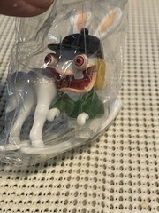 3 Rabbids Invasion Sports Mini Figures; Rocking Horse, Bumper Car, Go Cart • New