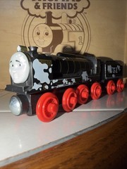 HIRO THOMAS FRIENDS TRAIN WOODEN Railway #51 Japanese STICKY SPILL VARIANT SAD