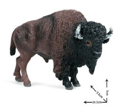 10.5cm Mini Cow Bull Ox Buffalo Cattle PVC Toy Animal Figure Doll Kids Gift