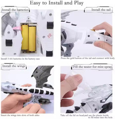 Interactive Spray Dinosaur Toy – Bionic Walking, Light & Sound Effects for Kids