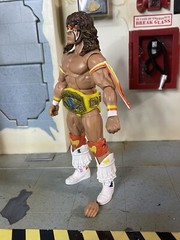 WWE Mattel Elite Royal Rumble Series Ultimate Warrior Not Complete Great Cond.