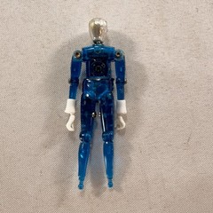 Blue Time Traveler Micronauts 1976 Mego Figure – Missing Chest Piece and Feet