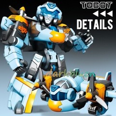 Tobot V GD CrossWind Airplane Transforming Robot Vehicle Action Figure Toy 5.1″
