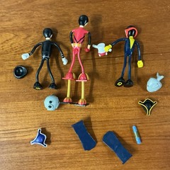 VTG Lot of 15 Character Dynamics Ltd CD Bendable Figures 1970s 1980s Toys Retro
