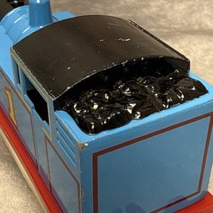 ERTL Britt Allcroft 1985 Thomas The Tank Engine Pull Back 7.5” Metal Train Works