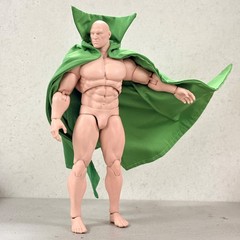 SU-MF-MRMIR: Custom wired green fabric cape for McFarlane Mister Miracle Figure