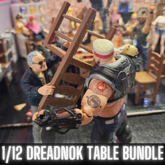 DREADNOK TABLE BUNDLE, For 1/12 Scale Figures, Zartan Throne, Gi Joe Classified