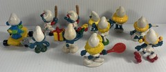 Vintage Smurfs Lot Of 11! Peyo Schleich Collectible Figures. 70’s mostly 80’s.
