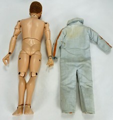 Vintage 1960’s GI Joe Action Figure Red Brown Flocked Hair Fuzzy Beard Scar Read