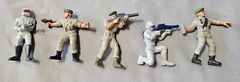 VINTAGE 1986 G.U.T.S. TOY SOLDIER ACTION FIGURES LOT OF 5