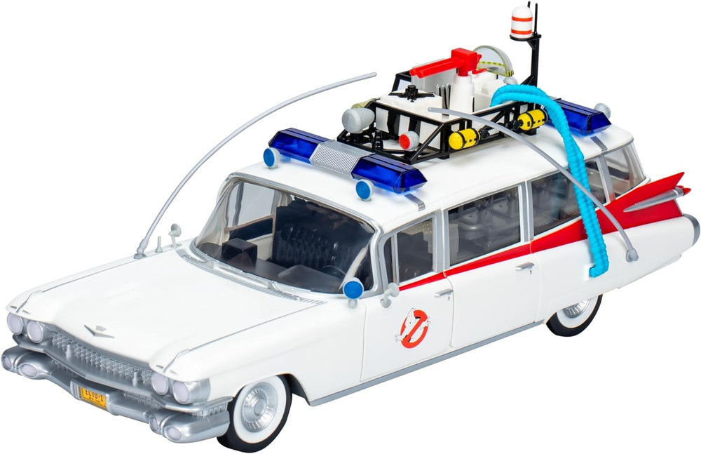 Ghostbusters Plasma Series Ecto-1 (1984), 1:18 Scale Toy Car, Toys for Ages 14+