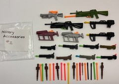 Vintage Accessories Lot For 12″ GI Joe Military Figures Weapons Long Rifles #I