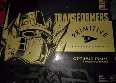 2017 SDCC Transformers Primitive Skateboarding OPTIMUS PRIME/Shreddicus Maximus