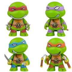 Cartoon Ninja Turtle Figure Set 4pcs Movable Joint Action Toy Gift