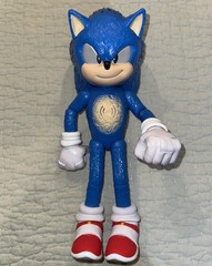 Sonic the Hedgehog Fully Jointed Blue Plastic Action Figure Collectible Toy