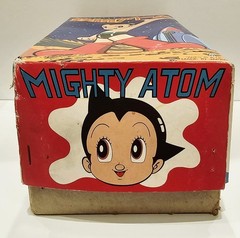 VINTAGE BILLIKEN JAPAN “MIGHTY ATOM” ROBOT TIN TOY ASTRO BOY WIND-UP