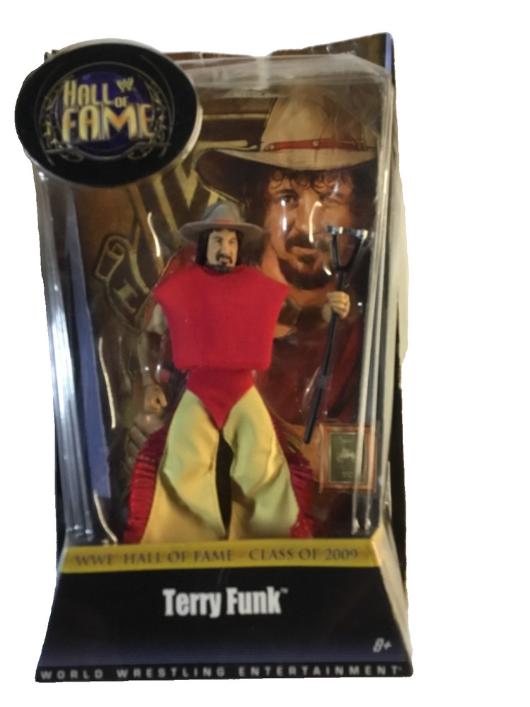 * MATTEL WWE HALL OF FAME CLASS OF 2009 TERRY FUNK FIGURE— NEW