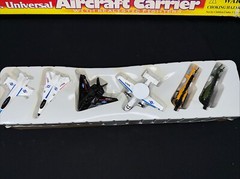 Vintage Kidz Fun U.S. UNIVERSAL AIRCRAFT CARRIER With Realistic Fighter