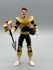 JASON smiling head sculpt Power Rangers MMPR Lightning from SDCC 2-Pack gold red