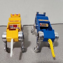 Voltron Lion (Blue, Yellow, ) Panosh Place 1984 Lions Lot of 2 VTG ☆