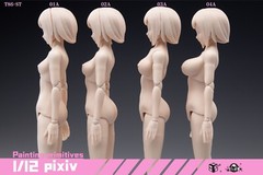 T86-ST02-A: 86Toys 1/12 scale female body (Pale, medium chest)