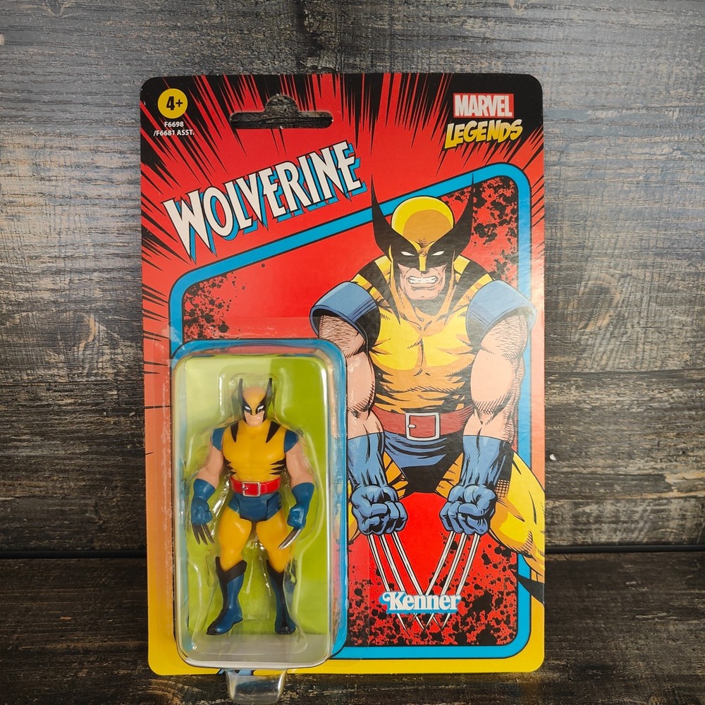 WOLVERINE YELLOW TIGER 1:18 3.75 FIGURE MARVEL LEGENDS RETRO NEW CARD X-MEN