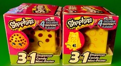 Shopkins 3 in 1 Radz Cubez Dispenser with Mini-Poster Candy Exp. 3/15/2020