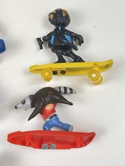 Skateboard Smack Ups LOT (5) 1986 Vtg Playtime Figures Garbage Pail Kids clone