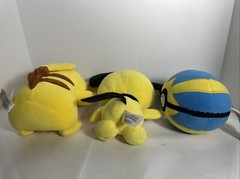 2 Pokémon Plush Pikachu 8″ Plus Pokeball Stuffed Animal WCT Wicked Cool Toys