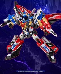 [NO BOX] Authentic Metal Cardbot W Blaion & Blue Cop Grand Blue Leon Robot Set