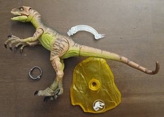 Jurassic World Amber Collection Lot (Velociraptor/Tyrannosaurus/Dilophosaurus)