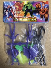 Mexican KO Bootleg – Los Vengadores Batman & 4 mini figures 2 Batmobile