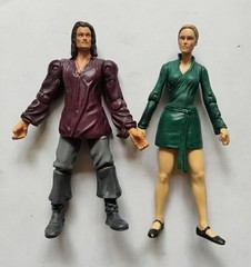 Zizzle Pirates of the Carribbean At Worlds End Will & Elizabeth 3.5 in Figures