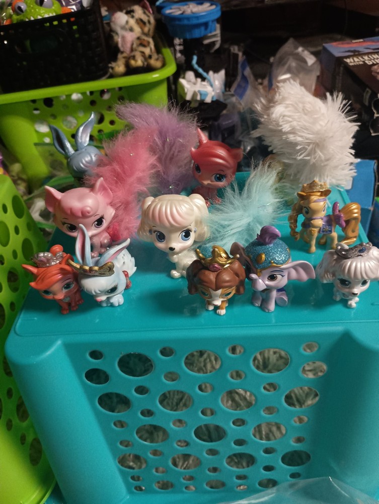 Disney Princess Palace Pets Furry Tail Lot of 11 Cats Dogs Horse Elephant