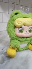 Q. Kid Animal Preschool Frog Prince Plush Figure Jotoy- No Raincoat .