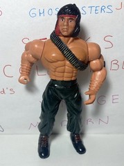 Vintage KO Bootleg John Rambo Action Figure With Belt Collectible E6 052G