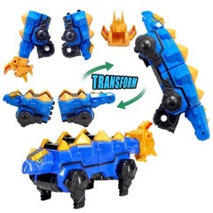 Dino Core 8 Figure Set D-Buster Tyranno Saber Stego Dinosaurs Combiner Robot Toy